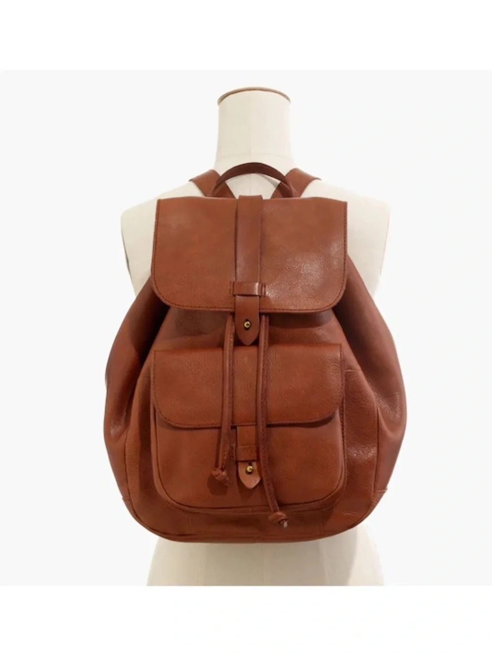 NWT Madewell The transport Rucksack in Brown Leather